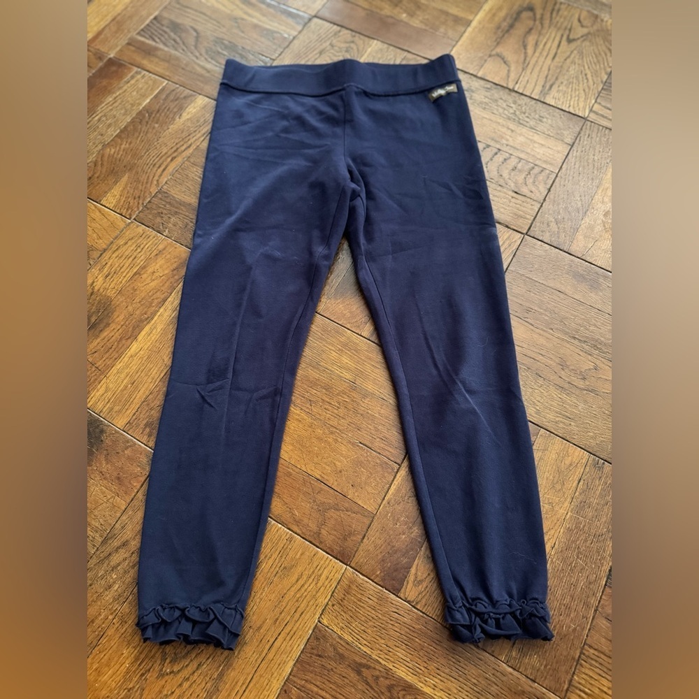 Matilda Jane Deep Blue Ruffle Capri Leggings